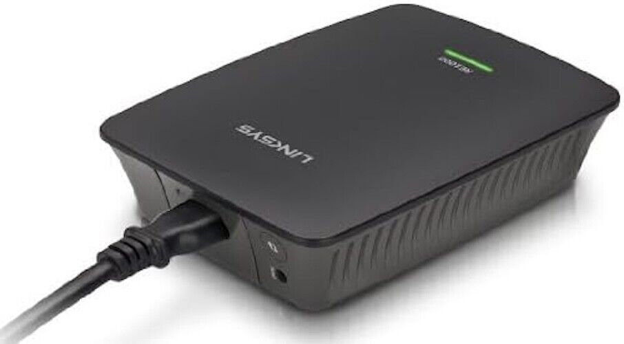 Linksys RE1000-EU Wireless-N Range Extender, Nero amplificatore di rete