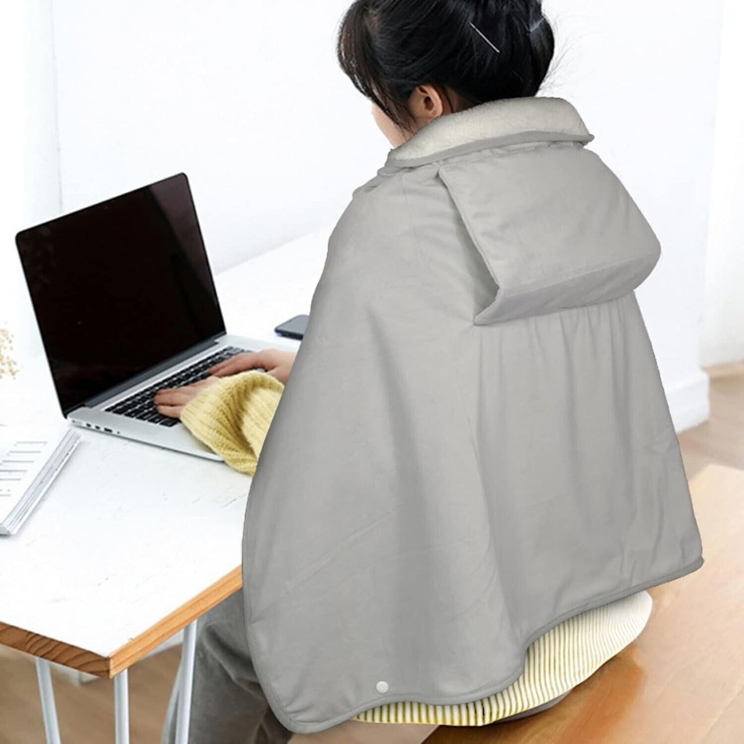 Coperta Calda Alimentata a USB, Scialle 108 x 70 cm Coperta Elettrica per tutto