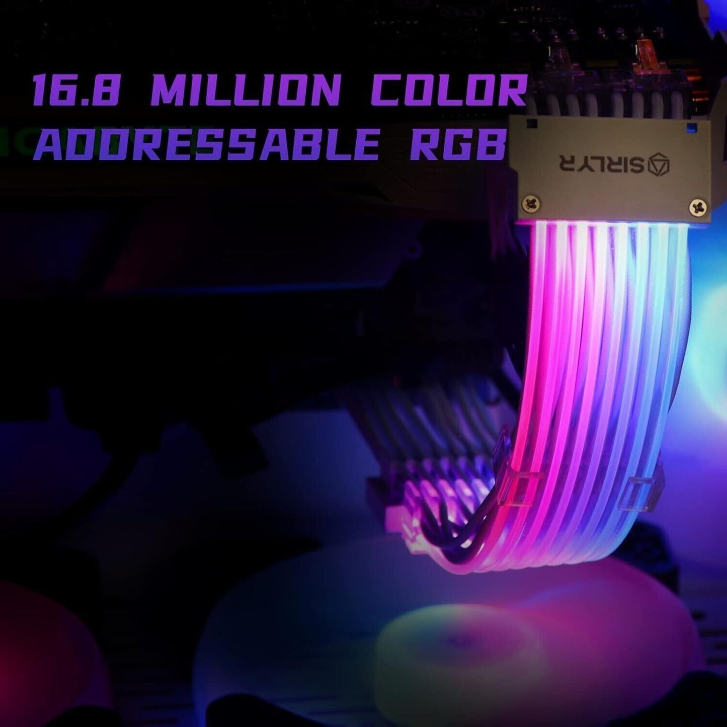 Cavi PSU RGB, cavo di alimentazione per scheda madre ARGB, kit di prolunga