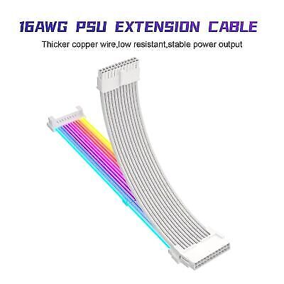 Cavi PSU RGB, cavo di alimentazione per scheda madre ARGB, kit di prolunga