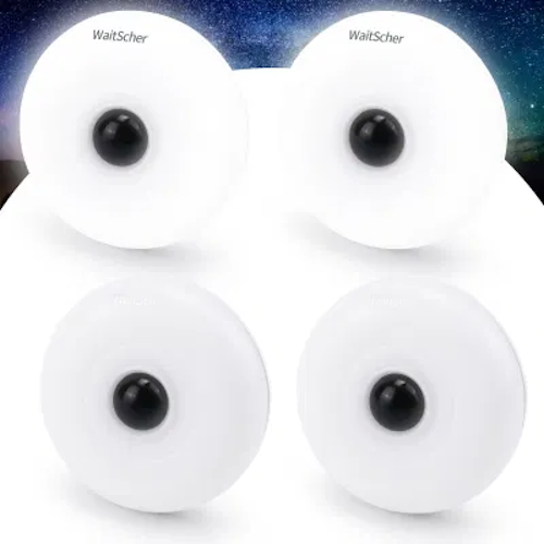 Luce notturna portatile, luci notturne a LED bianco caldo Sensore dal crepuscolo