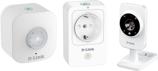 D-Link DCH-100KT Sistema di Sicurezza Domestico, Wi-Fi, HD, Bianco