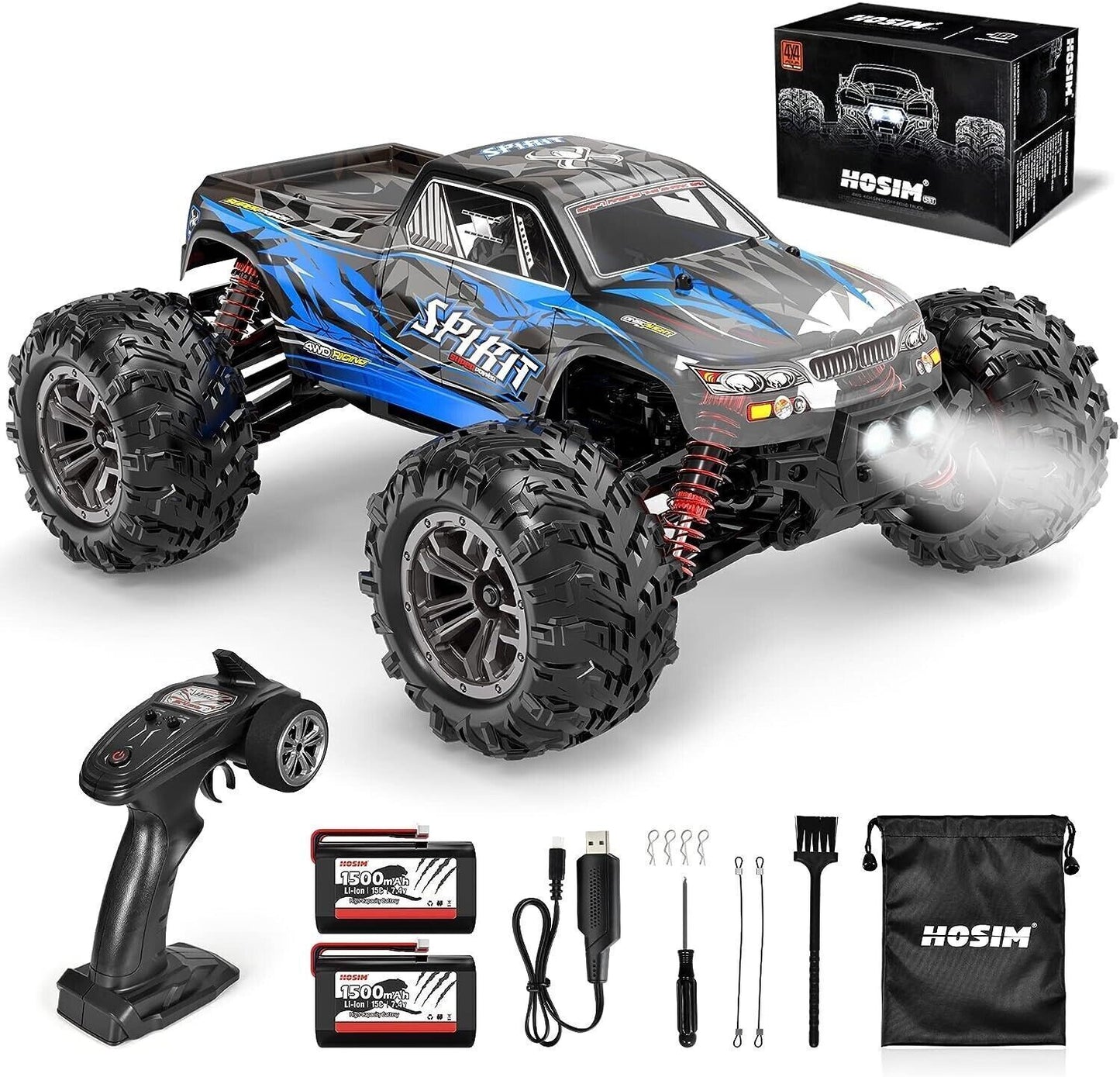 Auto Telecomandata in Scala 1:16, Monster Truck Radiocomandato 40+ km/h, Regalo