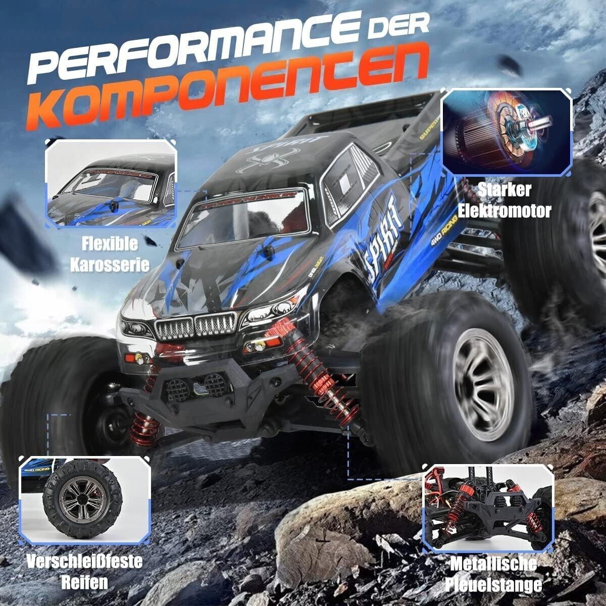 Auto Telecomandata in Scala 1:16, Monster Truck Radiocomandato 40+ km/h, Regalo