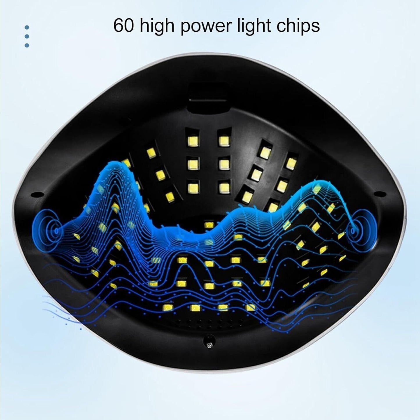 Asciuga Unghie Elettrico, Lampada UV Sensoriale Regolabile Ad Alta Potenza