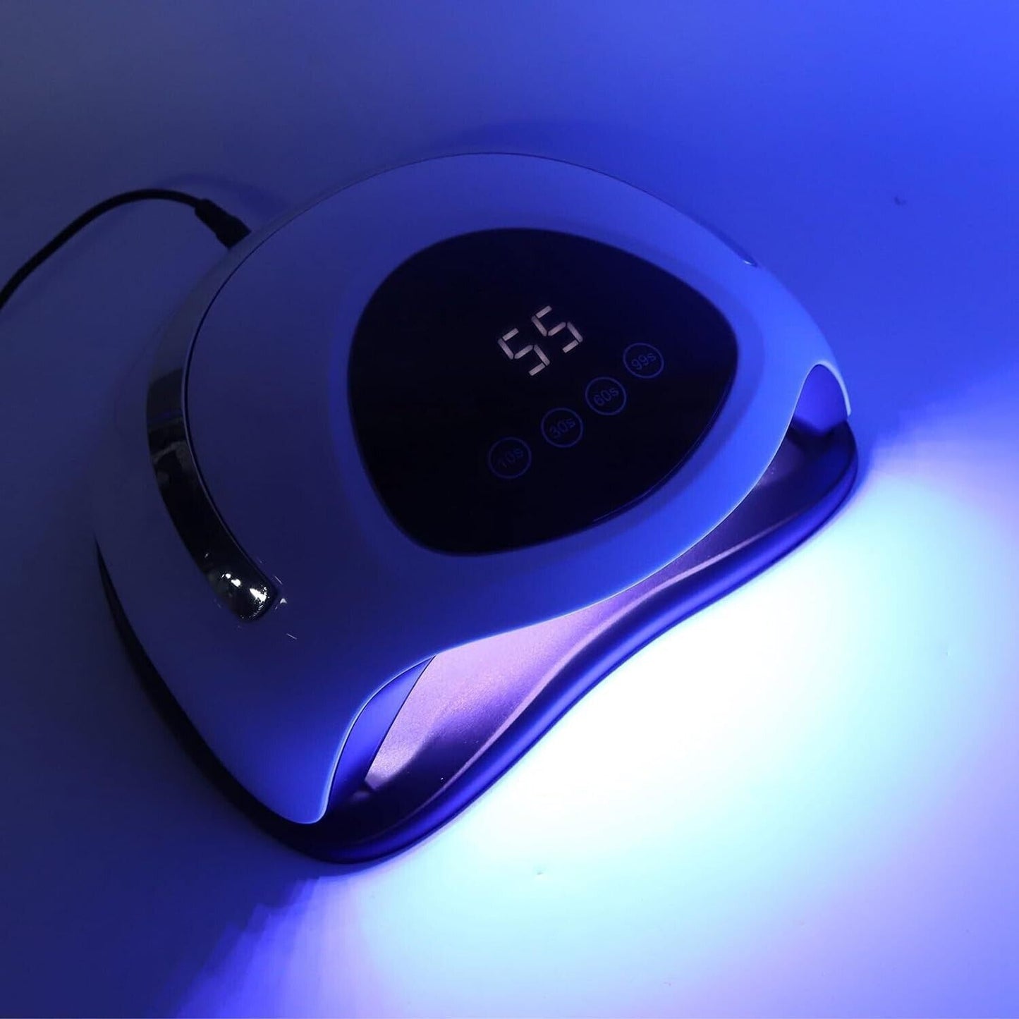 Asciuga Unghie Elettrico, Lampada UV Sensoriale Regolabile Ad Alta Potenza