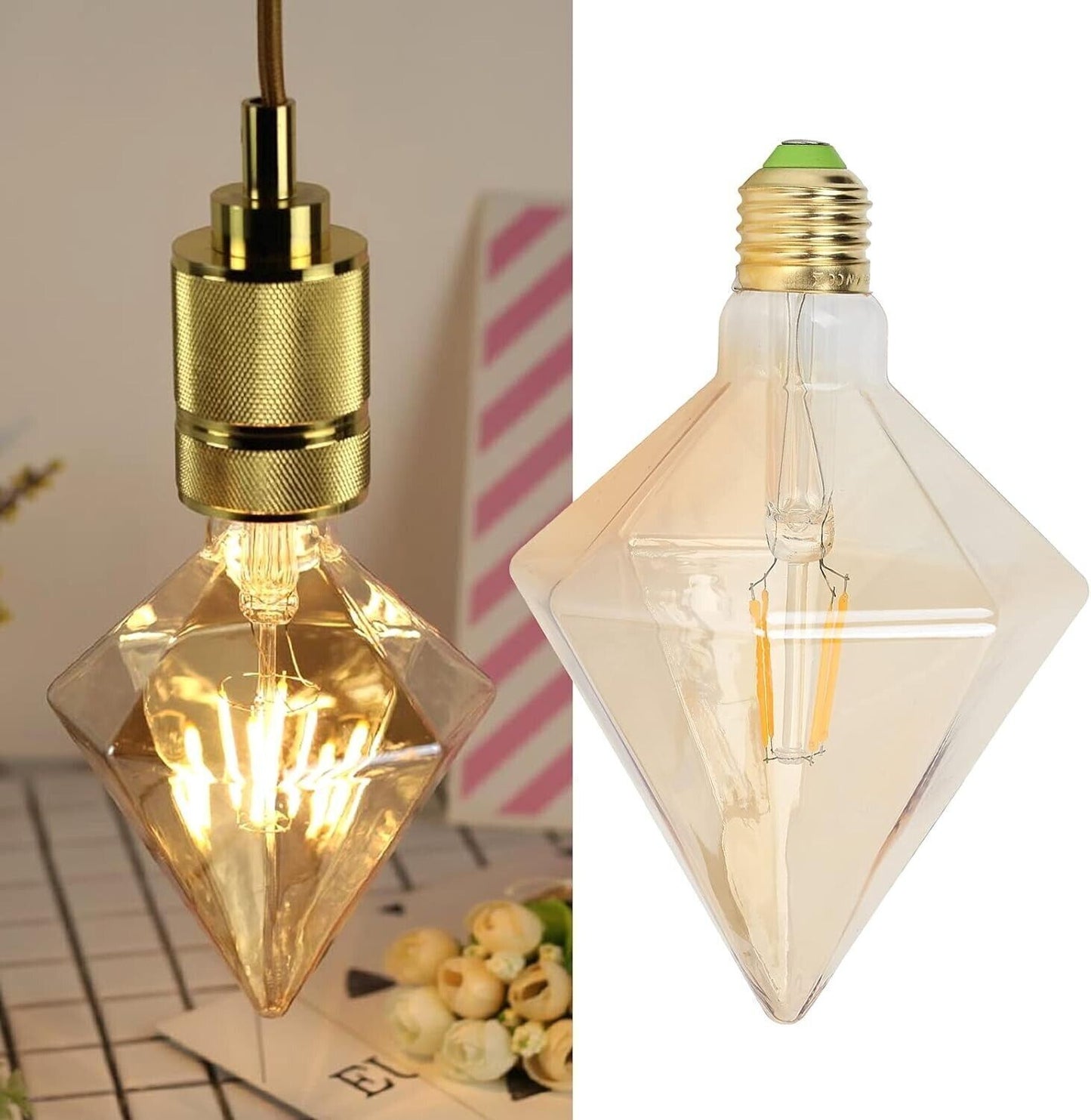 Lampadina retrò, Luce a filamento 4W 220V per Interni per la Decorazione