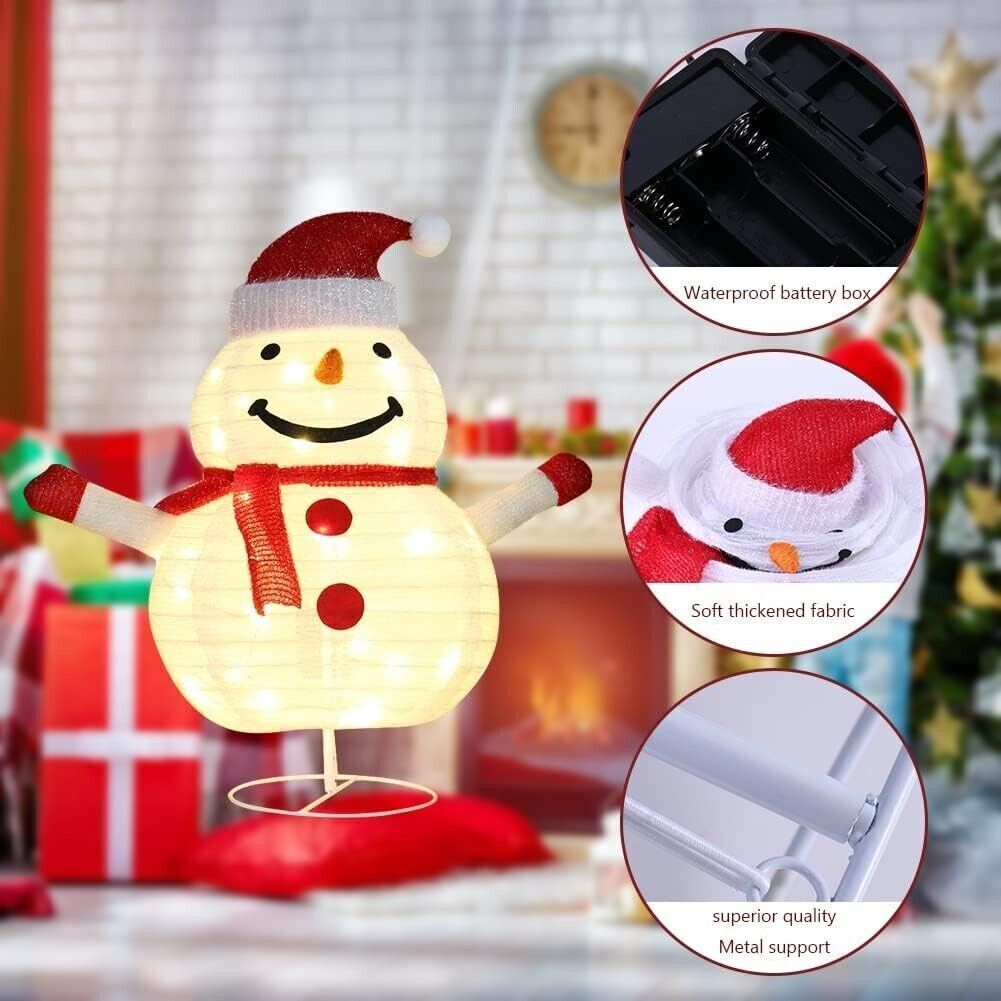 Pupazzo di neve con luci scintillanti multiuso, Pupazzo di neve di Natale