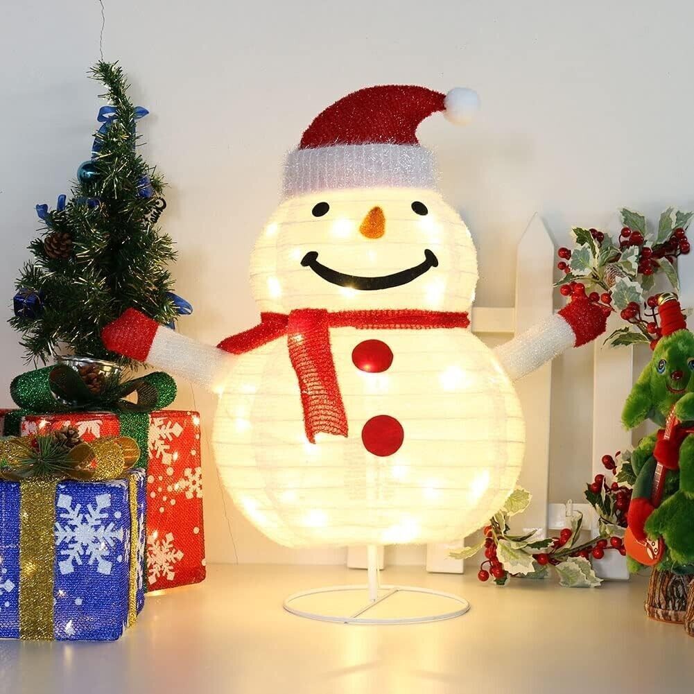 Pupazzo di neve con luci scintillanti multiuso, Pupazzo di neve di Natale