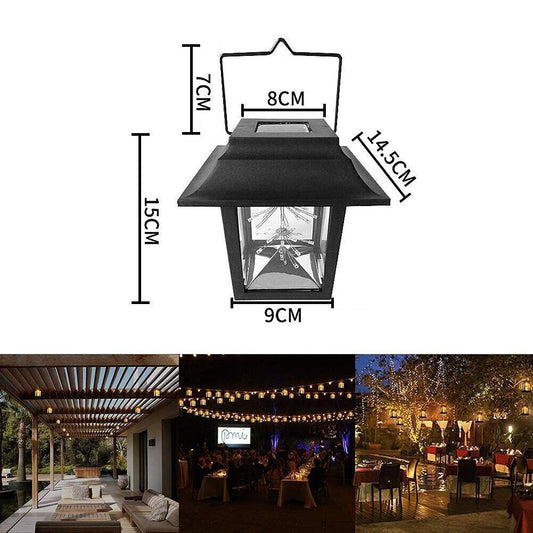Lanterna solare 3W Bianco Caldo IP65 LED Lanterna Decorazione Esterna Luce