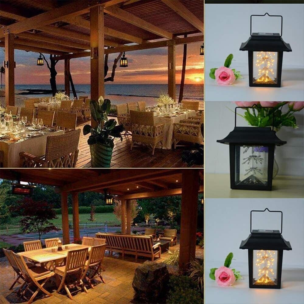 Lanterna solare 3W Bianco Caldo IP65 LED Lanterna Decorazione Esterna Luce