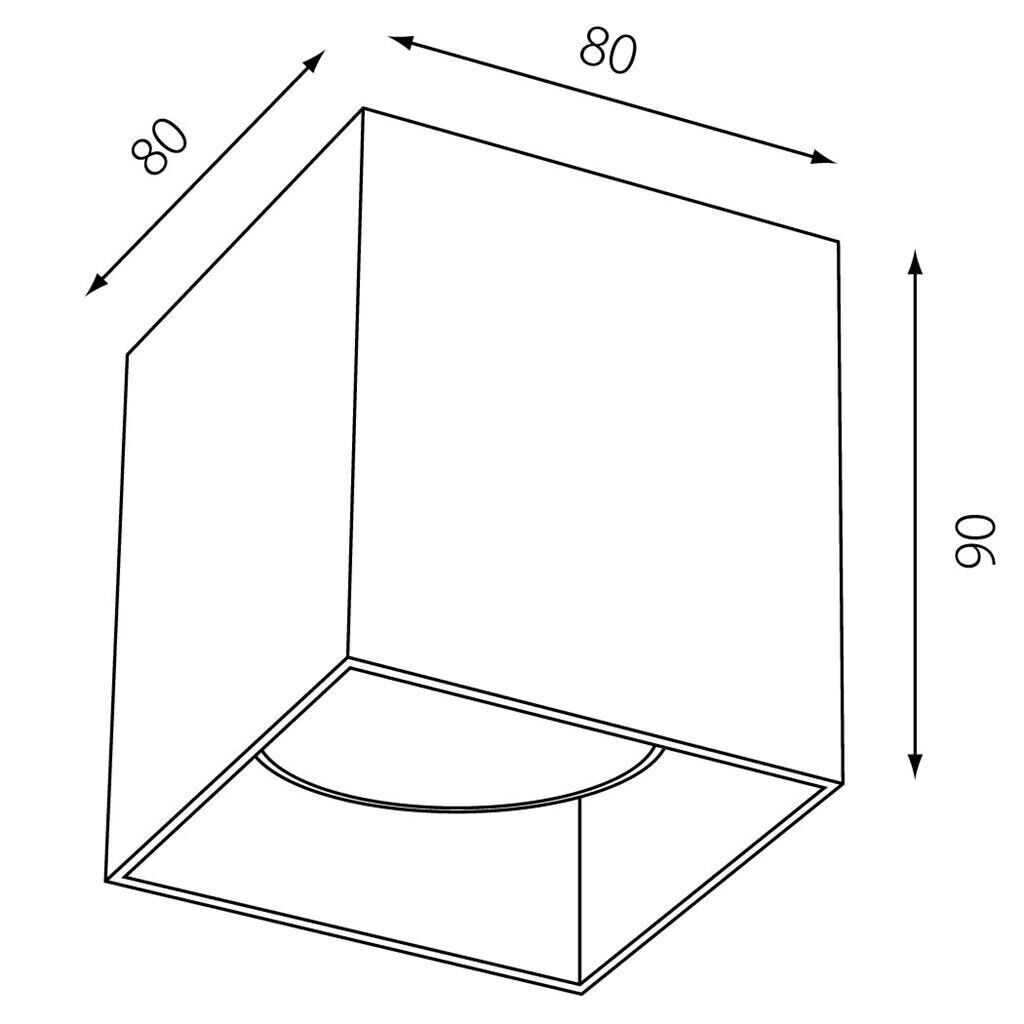 Planlicht Spotlight 80E lampada da soffitto quadrata Spotlight 80E