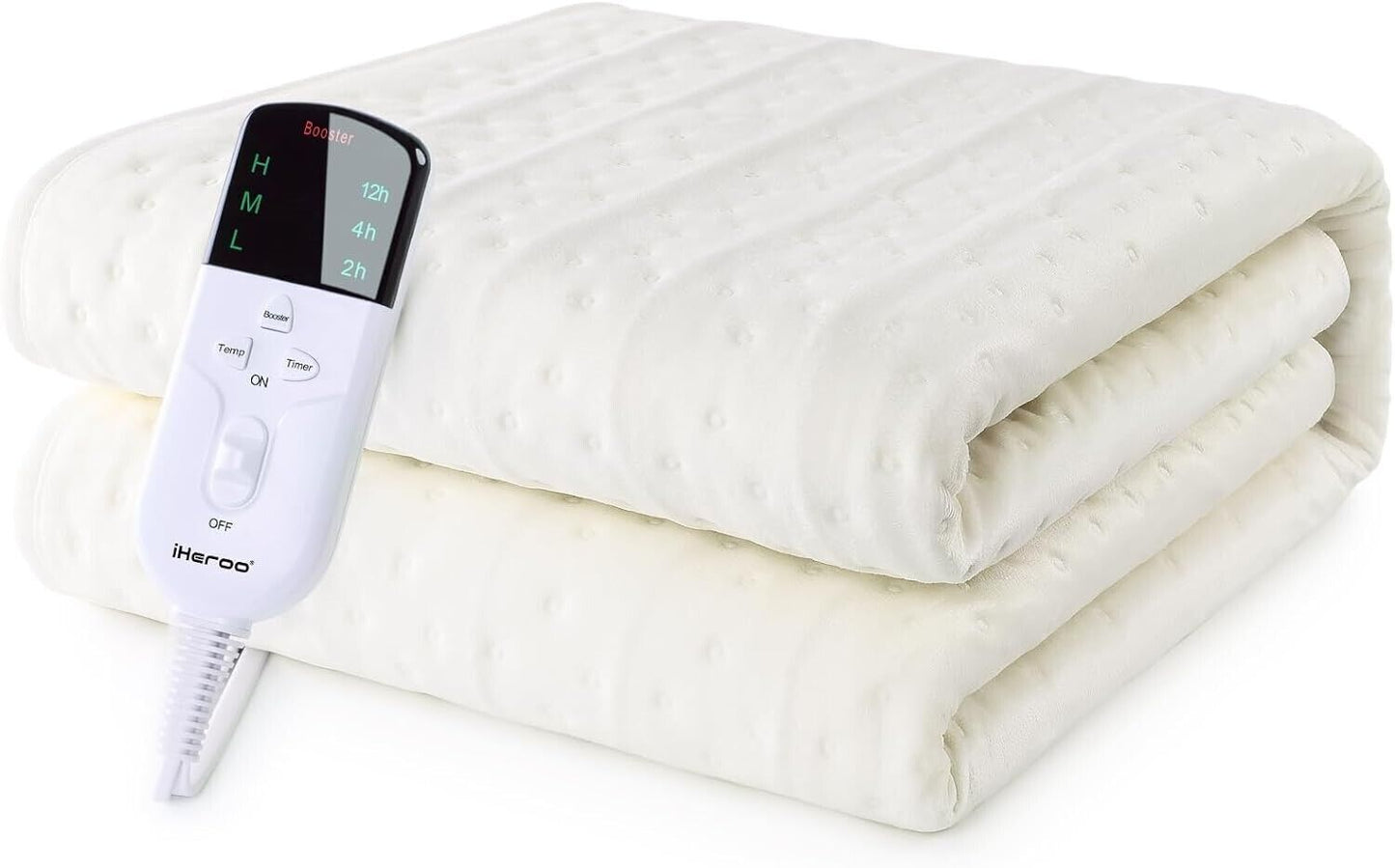 iHeroo Coperta Termica, 150x80cm Sottocoperta Elettrica Matrimoniale riscaldata