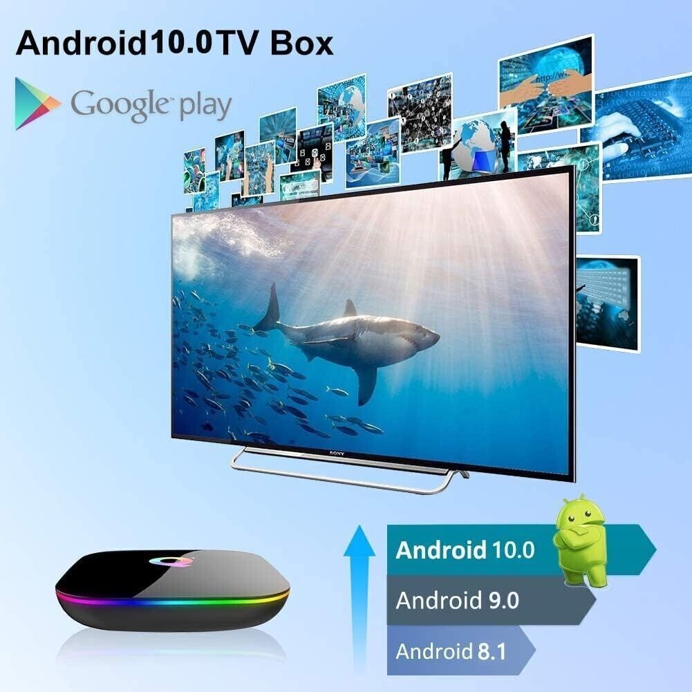 Android 10.0 TV Box 2GB RAM 16GB ROM H616 Quad-core cortex-A53 Support 3D 6K