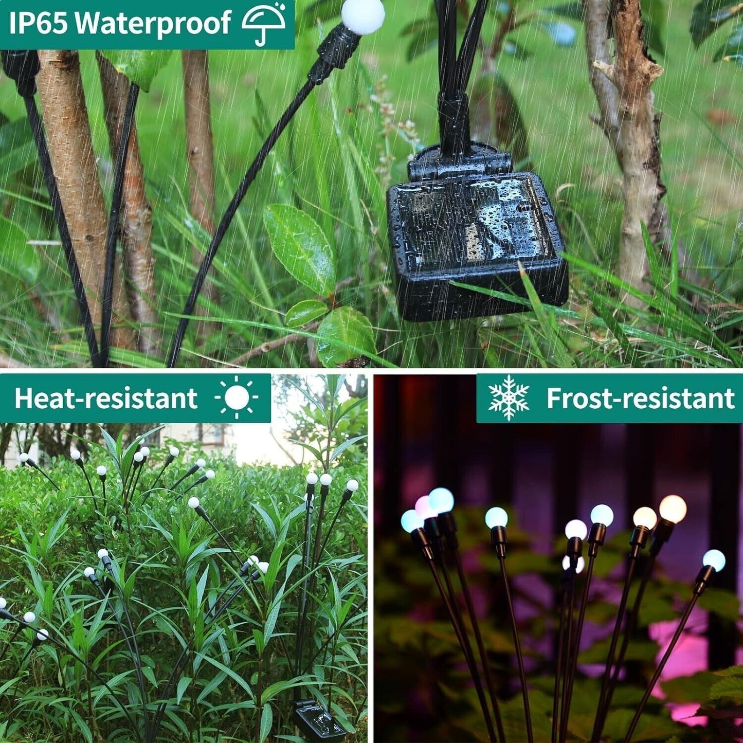 Luci Da Esterno, Lampade Solari Giardino, Impermeabile IP65