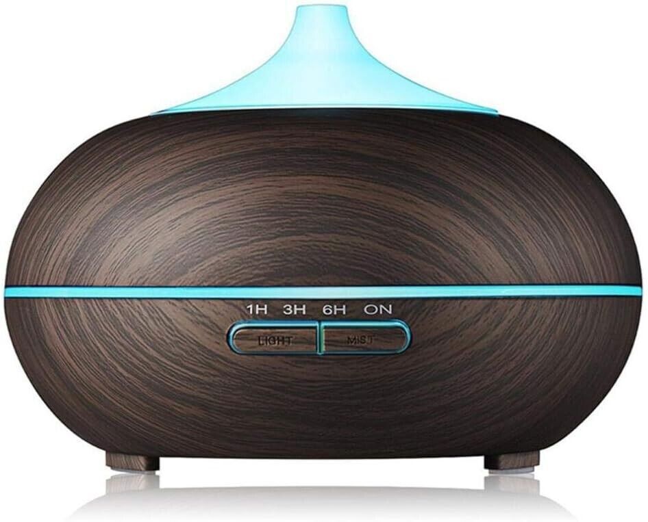 Diffusore di olio essenziale per aromaterapia con venature del legno 400ml