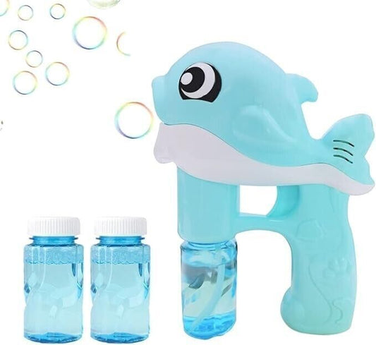 Pistola a bolle di sapone per bambini, macchina per bolle di sapone ricaricabile