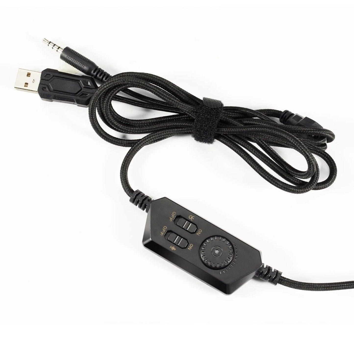 DeyHua RGB Cuffie da gioco per PC PS4 con microfono flessibile HD Cuffie da 3,5