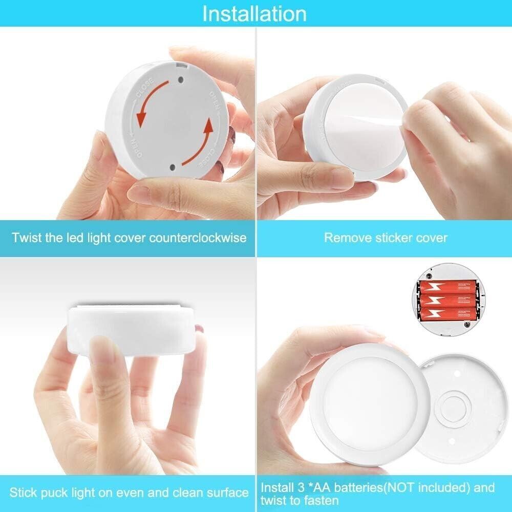 Luci Armadio Notturna Lampada RGBW 5PZ LED Multicolore, Illuminazione 13 Colori