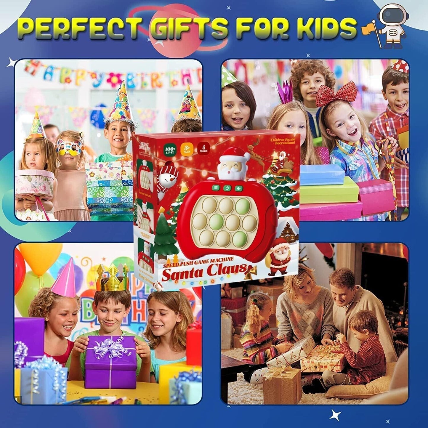 Poping elettrico Bubble Squeeze giocattolo sensoriale, macchina da gioco