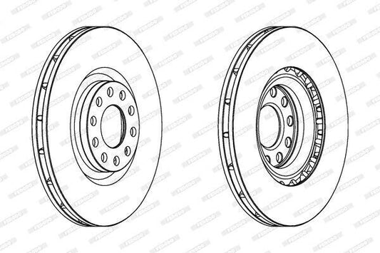 FERODO PREMIER DDF1166C Disco freno per Audi A4 A6 Allroad C5