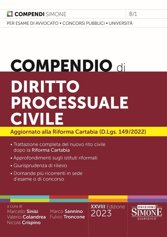 Compendio di Diritto Processuale Civile Simone
