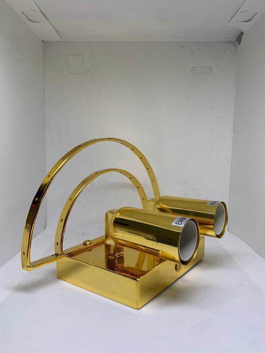 Lampada Applique da parete di alta qualità 18x28cm oro per interni 2 lampadine