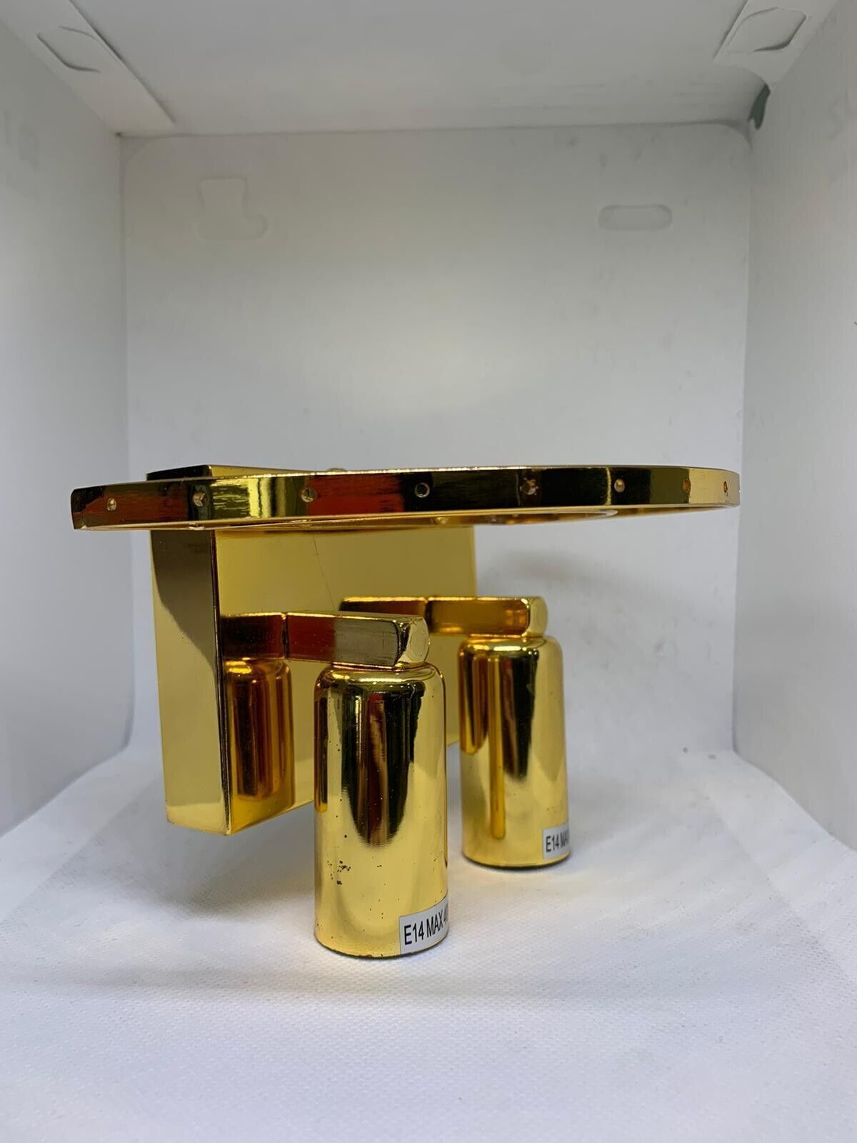 Lampada Applique da parete di alta qualità 18x28cm oro per interni 2 lampadine
