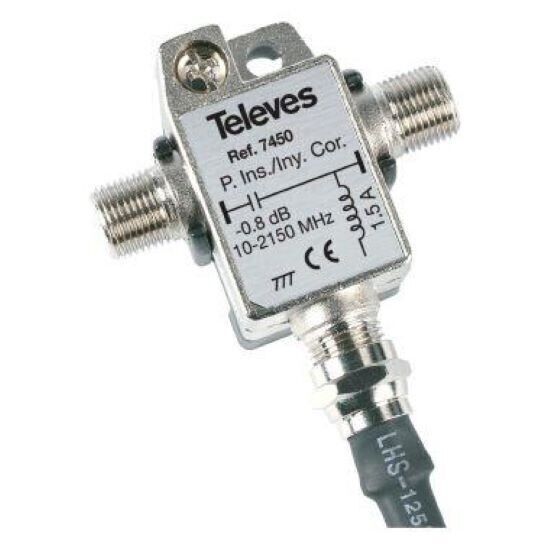 Televes 7450 Inniettore di corrente 24V-1A PER LNB O ANTENNA CAMPER