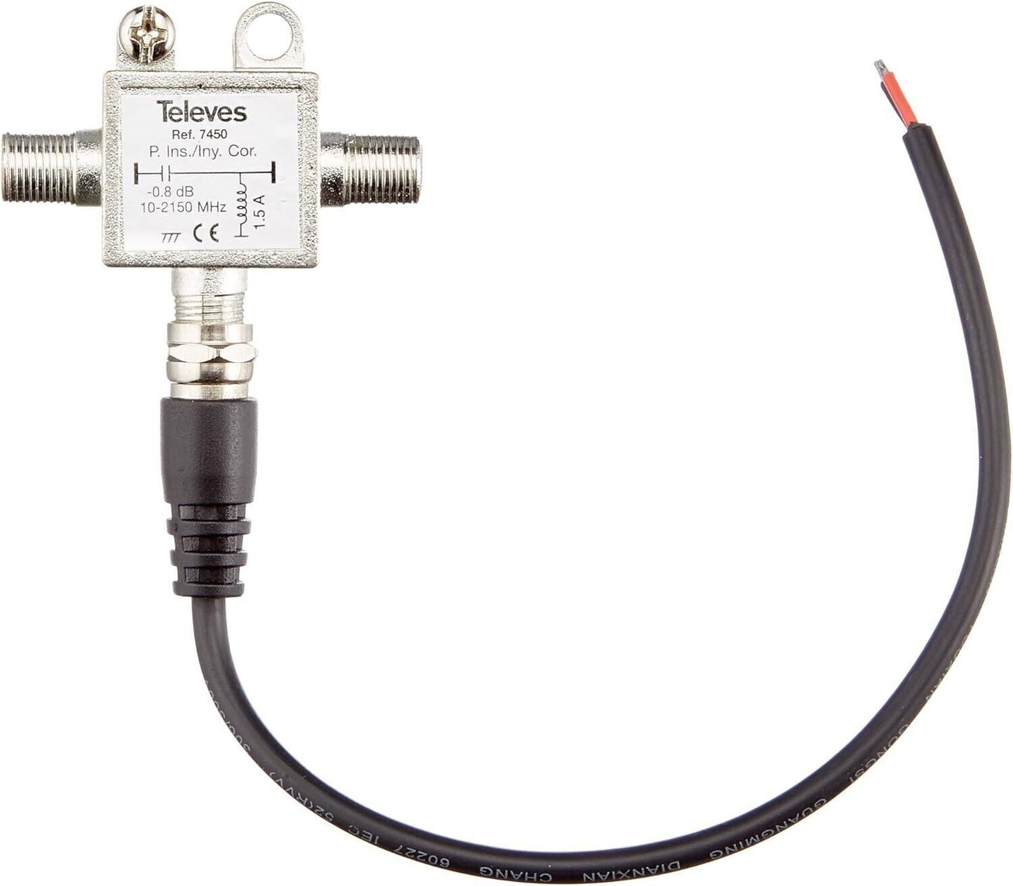 Televes 7450 Inniettore di corrente 24V-1A PER LNB O ANTENNA CAMPER