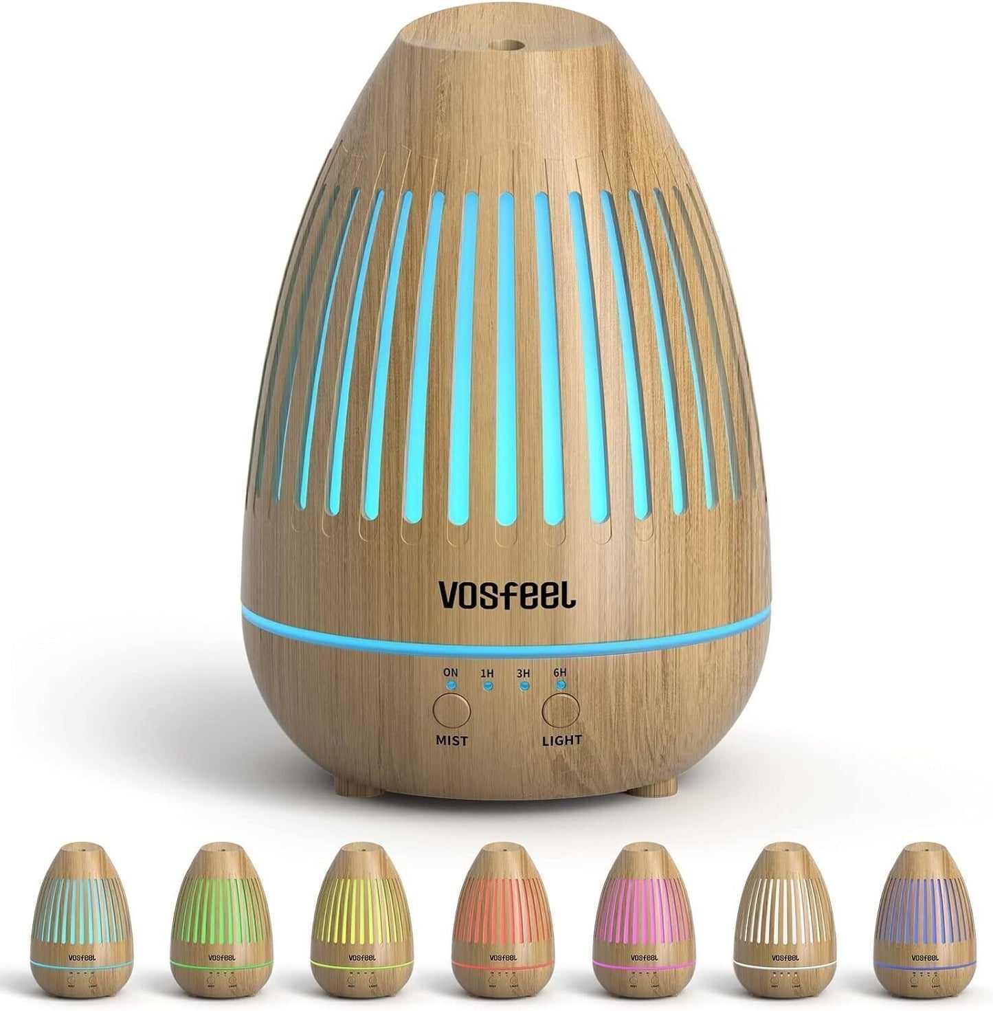 Diffusore di Oli Essenziali Aromi Aromaterapia Ambiente Modalità 150ml 7 LED