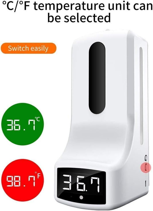 Dispenser automatico per sapone a mano con termometro a infrarossi