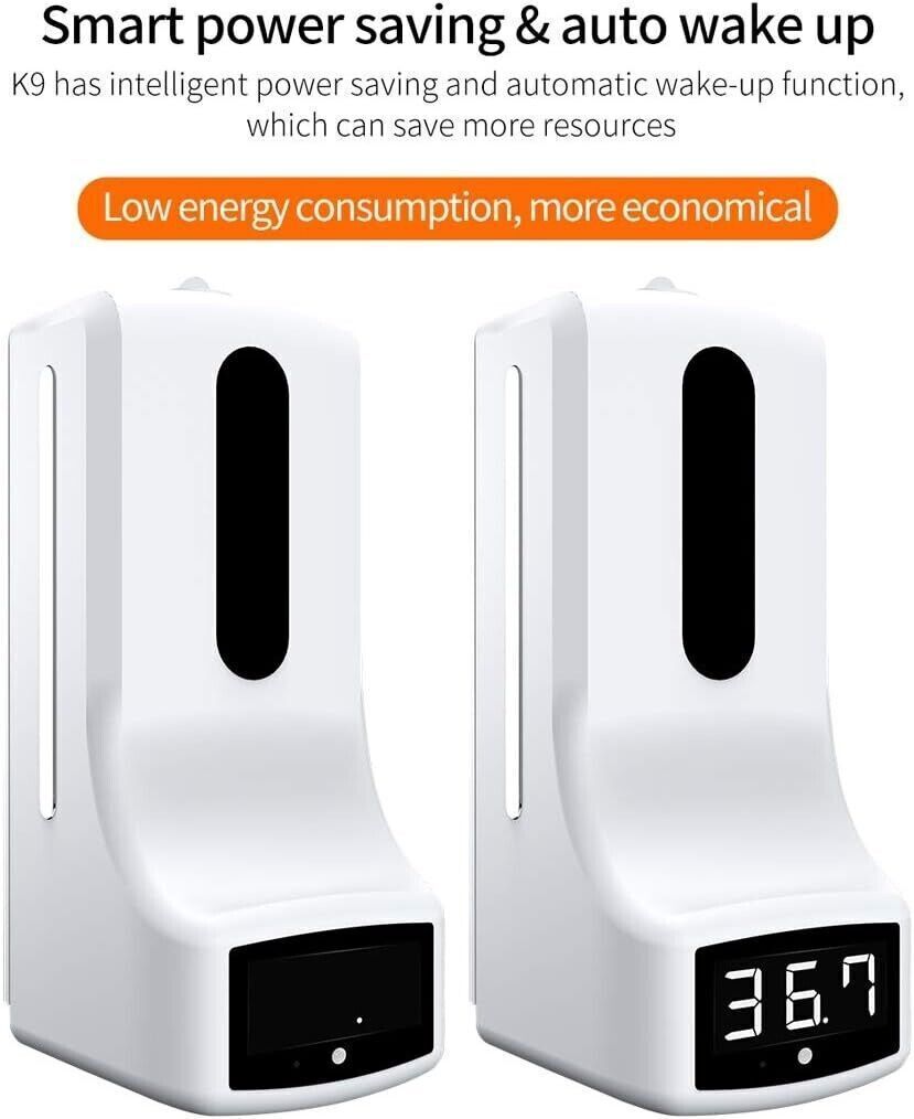 Dispenser automatico per sapone a mano con termometro a infrarossi