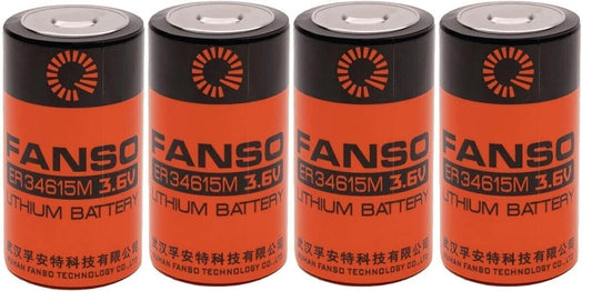 Batteria al litio D ER34615M 3,6 V 14000 mAh confezione x4