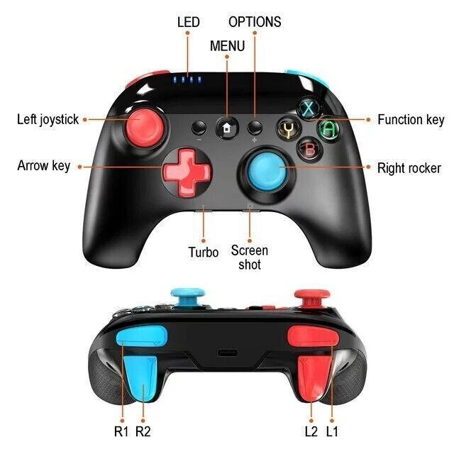 Beexcellent Switch Controller Gamepad  wireless compatibile con Nintendo Switch