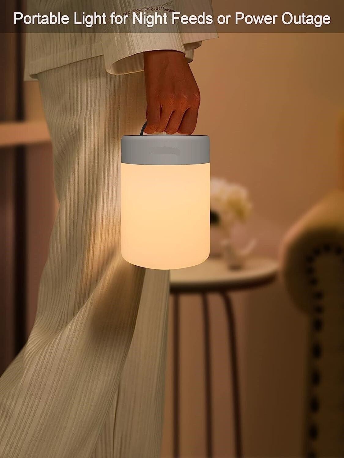 Luce Notturna per Asilo Nido per Bambini Lampada Touch Ricaricabile Cambia