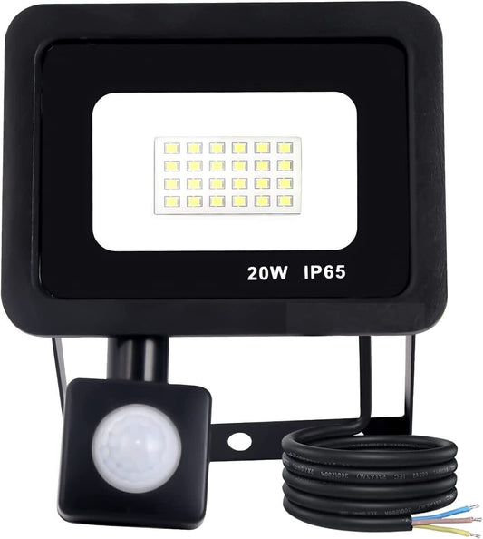 REALRY Faretto led da Esterno con Sensore di Movimento,20W Fari led da Esterno