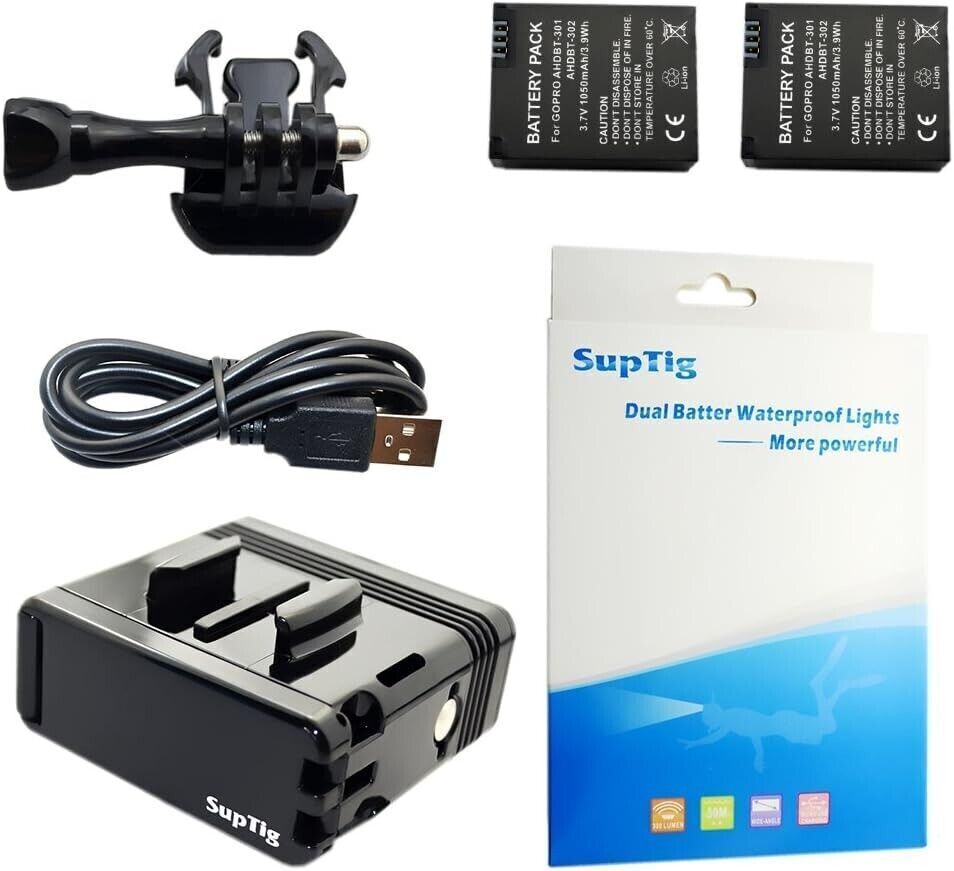 Suptig luce di riempimento a LED con doppia batteria, ad alta potenza