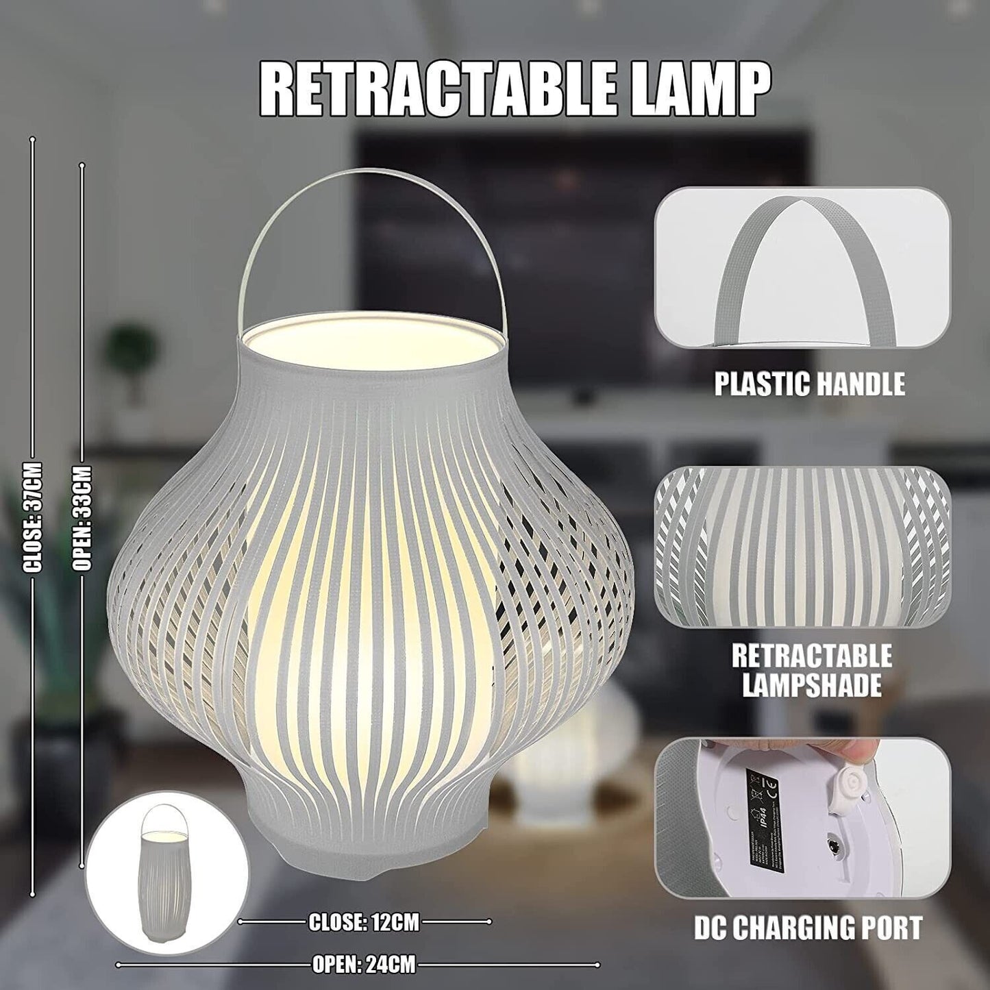 Lampada da esterno a LED Lampada da Lampada da Tavolo Senza Fili 8 colori
