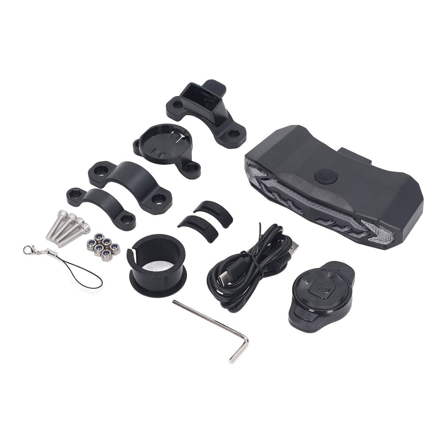 Fanale Posteriore per Bici Telecomandato 31 LED COB Campanello Elettrico