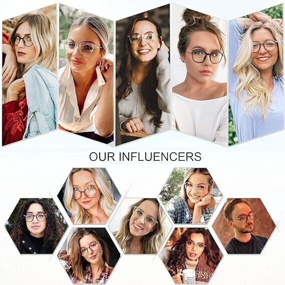 Occhiali Antiriflesso Blocca la Luce Blu Classici Rotondi Montatura da occhiali