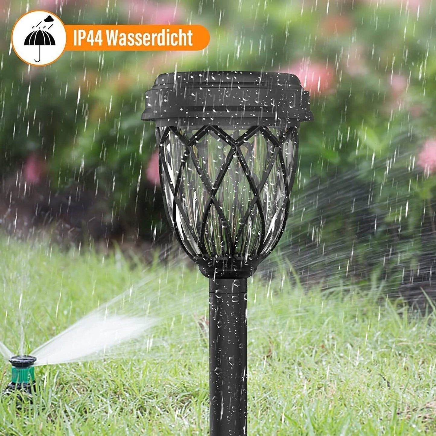 Lampada solare da giardino,luce bianca calda,per esterni, con IP44, impermeabile