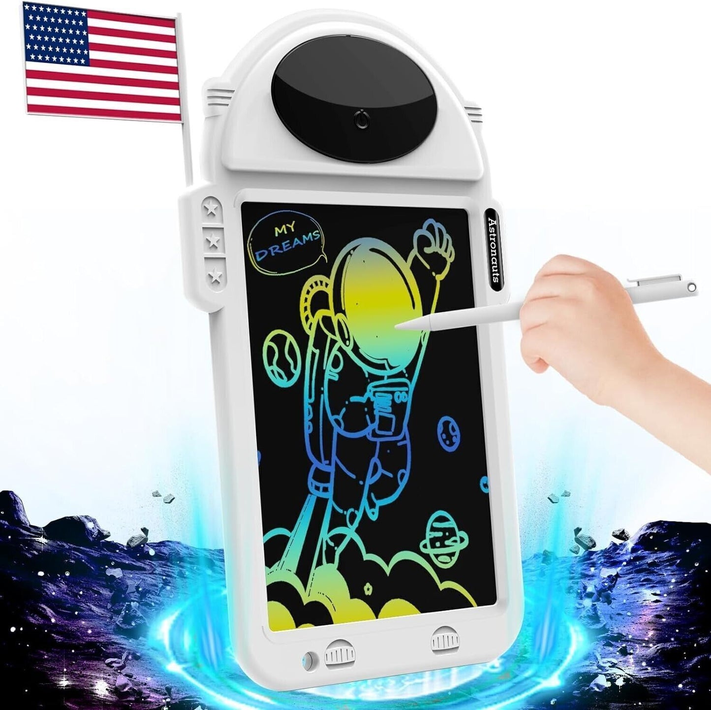 Tavoletta LCD per Scrittura Bambini, Lavagna per Scarabocchio Cancellabile da 8