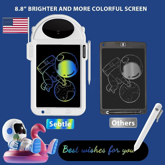 Tavoletta LCD per Scrittura Bambini, Lavagna per Scarabocchio Cancellabile da 8
