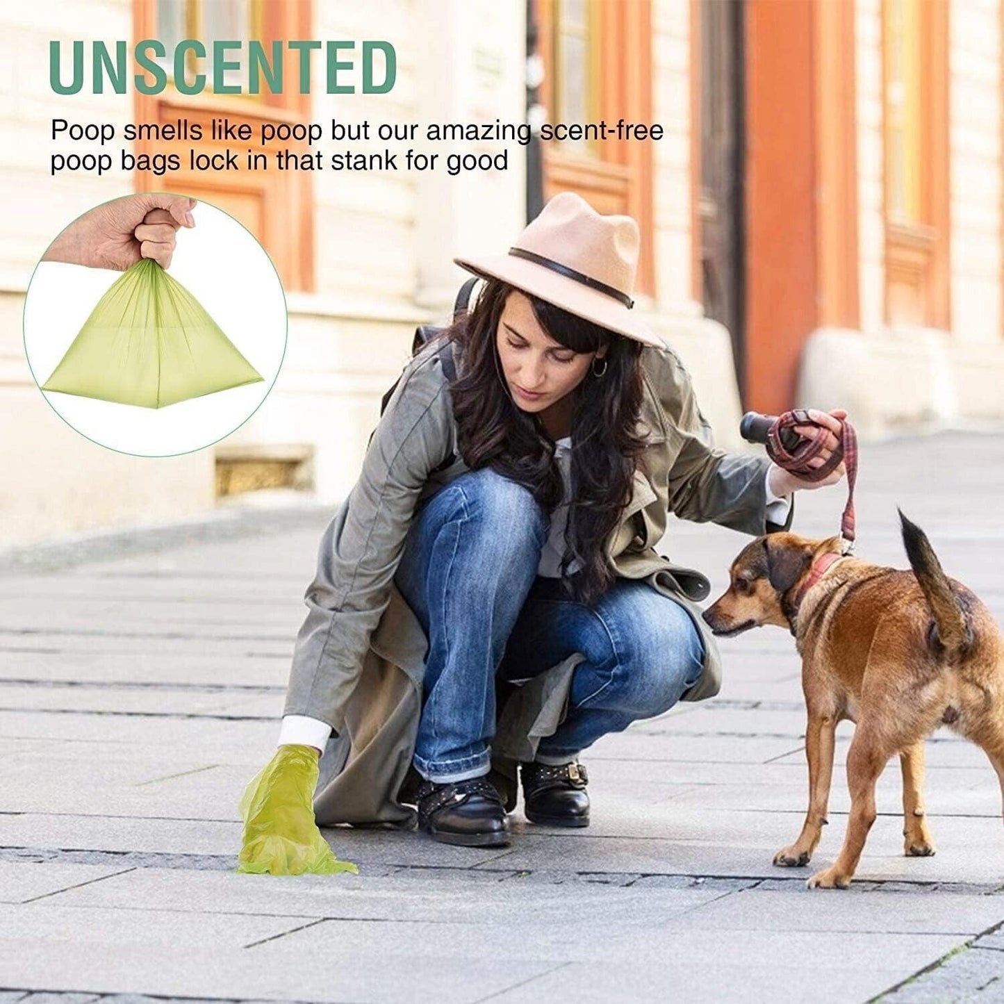 Sacchetto per escrementi di cane OUGED 630 pezzi,42 rotoli di ricarica con 2 dis