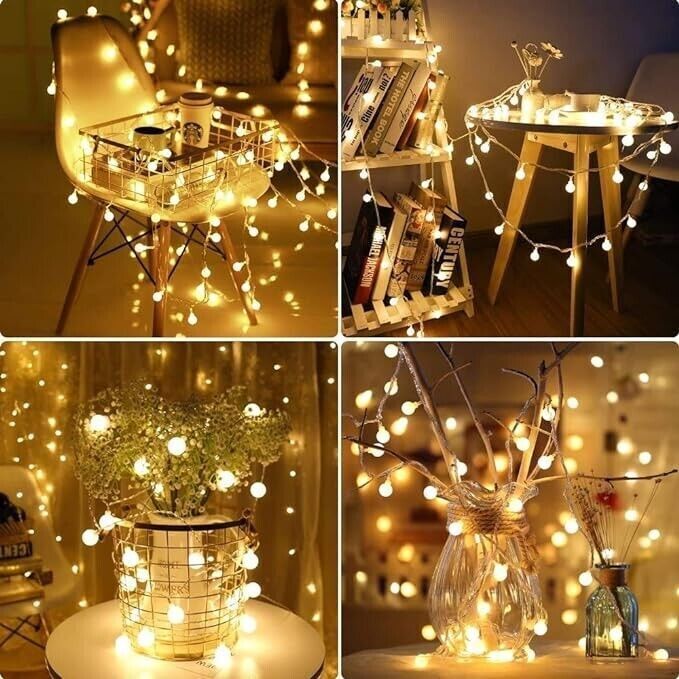 Catena Luminosa, Luci Stringa 10m e Cavo Prolunga 3m Lampadina Illuminazione