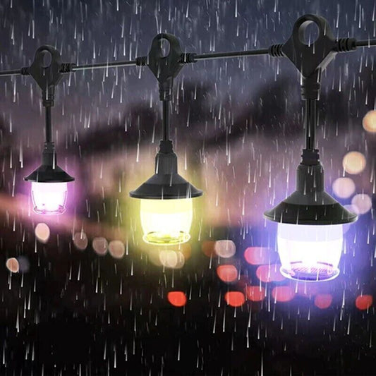 CATENA LUMINOSA DI LAMPADINE A LED RGB A STRINGA DA ESTERNO 12 LAMPADINE WIFI