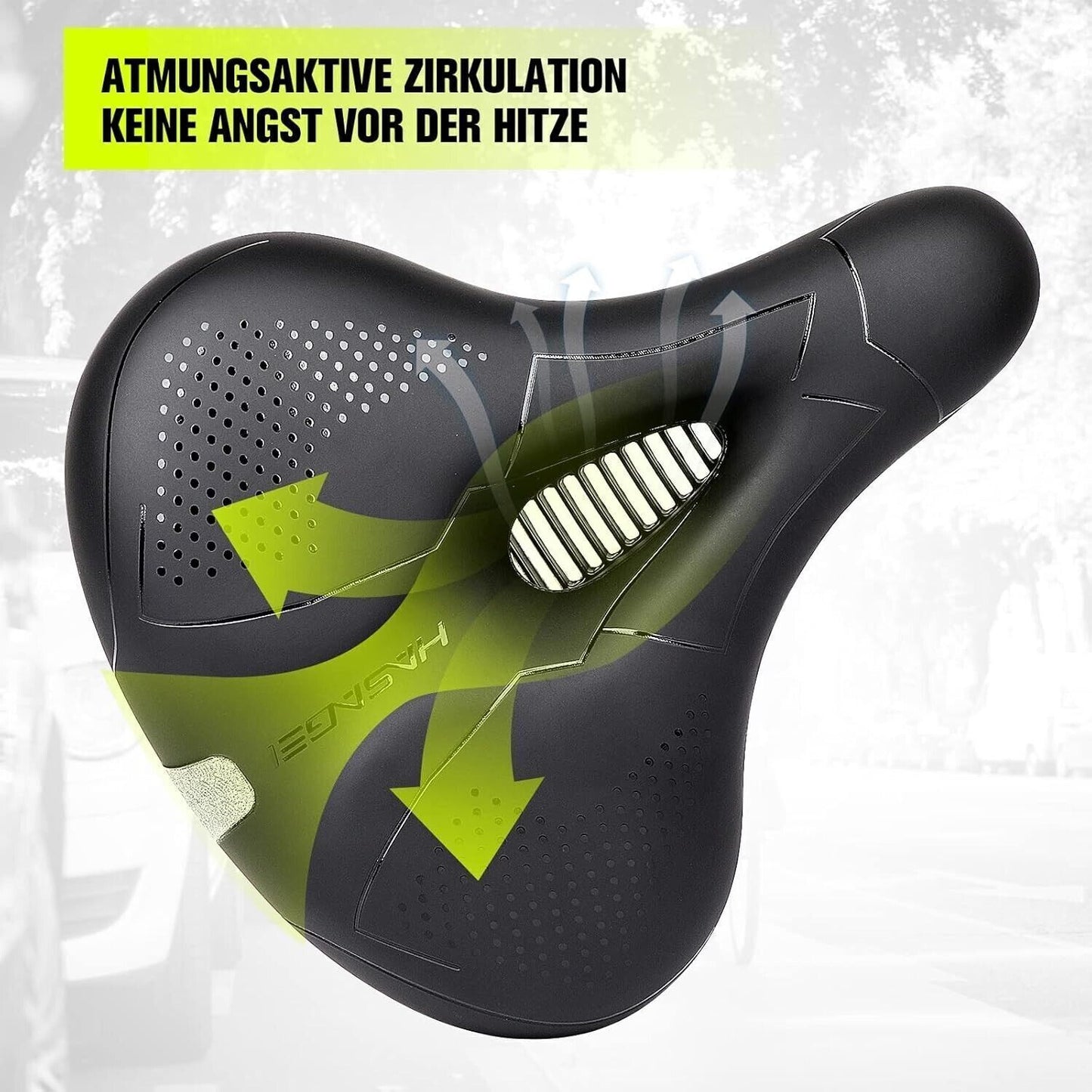 Sella per bicicletta HASAGEI Sella in gel comoda per bicicletta larga ergonomica