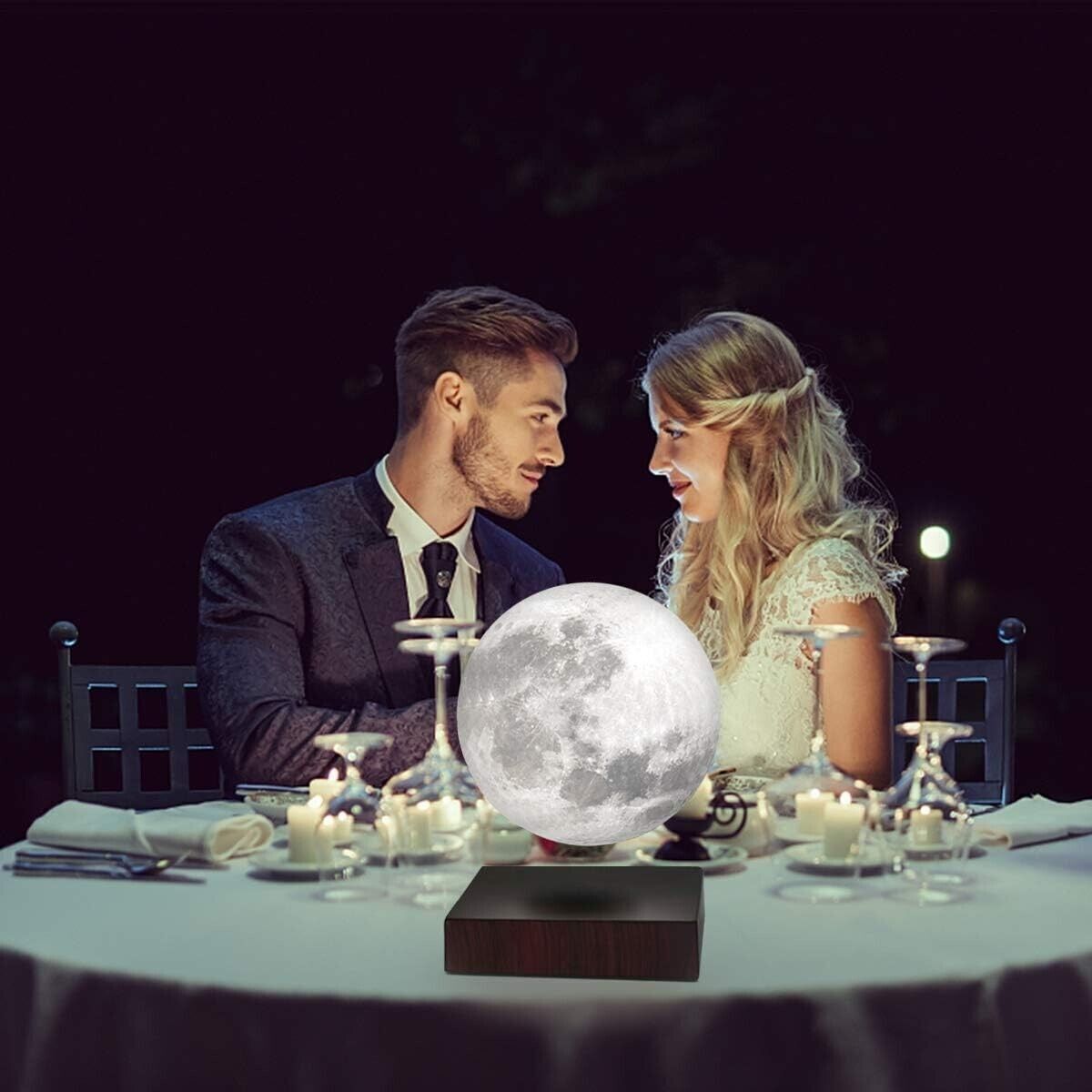 VGAzer 3D Stampa lampade a levitazione magnetica a luce lunare per la casa, deco
