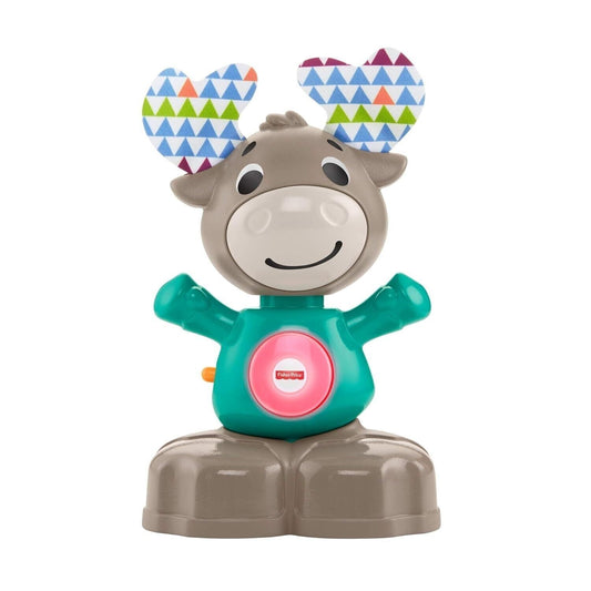 Fisher-Price - Parlamici Baby Moose Rocking Educational Toy with Lights and